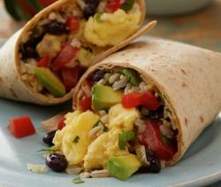 Black Bean Breakfast Burrito - High Protein Indian Breakfast