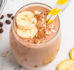 Peanut Butter Banana Smoothie - High Protein Indian Breakfast